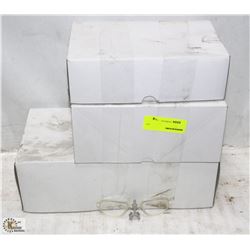 2 CASES OF ASSORTED WORK GLASSES & 1 CASE OF