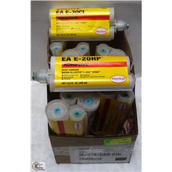 2 BOXES OF LOCTITE EA E-HP,  EA E-HE CL ADHESIVE