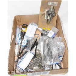 BOX OF ASSORTED DRILL BITS