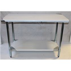 WORKTABLE S/S 24"X48X"34" & UNDERSHELF