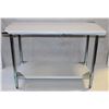 Image 1 : WORKTABLE S/S 24"X48X"34" & UNDERSHELF