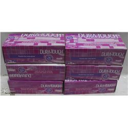 6 BOXES OF DURATOUCH SIZE SMALL POWDER FREE