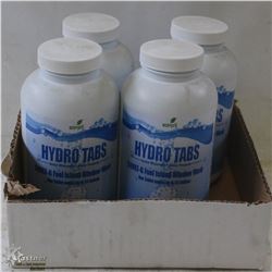 BOX WITH 4 BOTTLES HYDRO TABS SQUEEGEE FUEL ISLAND