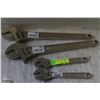 Image 1 : TWO 15" & TWO 8" CRESCENT WRENCHES