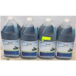 FOUR 5L CONTAINERS OF NU-LIFE SOAP FILM REMOVER