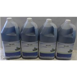 FOUR 5L CONTAINERS OF NU-LIFE SOAP FILM REMOVER