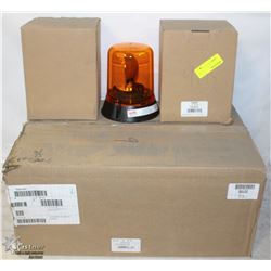 LOT OF 9 AMBER BEACON LIGHTS