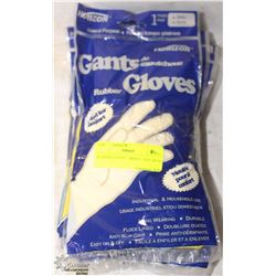 RUBBER GLOVES   SMALL  LOT OF 12