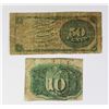 Image 2 : 2 PIECE FRACTIONAL CURRENCY FRIEDBERG