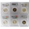 Image 2 : (6) PCGS GRADED WASHINGTON QUARTERS