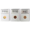 Image 2 : THREE LINCOLN CENTS: SUPERB RED BU: