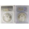 Image 2 : (2) 2009 AMERICAN SILVER EAGLES