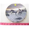 Image 1 : COLLECTIBLE PLATE (HORSES "WILD HEARTS") *BY PERRIS CLAYTON WEIRS* (PLATE # 1143 A)
