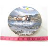 Image 1 : COLLECTIBLE PLATE (HORSES "FOREVER FREE") *BY PERRIS CLAYTON WEIRS* (PLATE # 752 B)