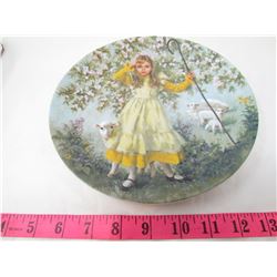 COLLECTIBLE PLATE (GIRL AND SHEEP "LITTLE BO PEEP") *BY JOHN MCCELLAND* (PLATE # 5F321)