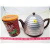 Image 1 : HONEYCOMB TEAPOT AND TIN (HILLS BROS COFFEE)