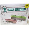 Image 2 : LOT OF 3 TOYS (2 X CLASSIC STREETCARS) *1 X 1958 ELDORADO CAR WITH BROKEN WHEEL*