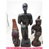 Image 2 : LOT OF 5 WOOD "AFRICAN" STATUETTES