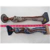 Image 2 : LOT OF 3 WOOD "AFRICAN" STATUETTES