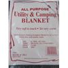 Image 2 : BLANKET (ALL PURPOSE UTILITY) *60" X 80"* (65% WOOL, 35% OTHER FIBERS)