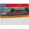 Image 2 : DIE CAST TOY (MACK FLATBED) *WITH TRACTORS* (1/64TH SCALE) *REPLICA* (ERTL MINIATURES OF THE WORLD) 