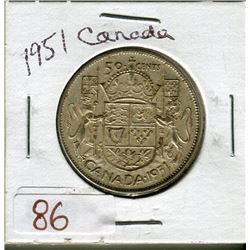 50 CENT COIN (1951) *CANADA*