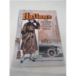 HALLAM FUR FASHION BOOK (SEASON 1918-1919)