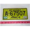 Image 1 : LICENSE PLATE (ALBERTA) *1984*