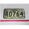 Image 1 : CANADA LICENSE PLATE