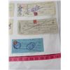Image 4 : LOT OF 9 CHEQUES (ANTIQUE)