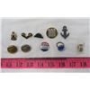 Image 1 : LOT OF 10 COLLECTIBLES (NIXON PIN, CP BUTTONS, ETC)