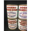 Image 3 : LOT OF 4 ROGERS GOLDEN SYRUP TINS  (5 LBS) *VINTAGE*