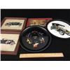 Image 1 : LOT OF AUTOMOBILE WALL HANGINGS AND TIN TRAYS