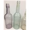 Image 2 : LOT OF ANTIQUE BOTTLES (SOME AQUA AND A PURPLE)