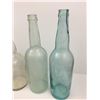Image 4 : LOT OF ANTIQUE BOTTLES (SOME AQUA AND A PURPLE)