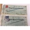 Image 2 : LOT OF 3-ROYAL BANK OF CANADA CHEQUES (1920'S)