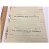 Image 3 : LOT OF 5 -UNUSED CANADIAN BANK OF COMMERCE CHEQUES (1940'S?50'S?)