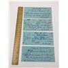 Image 1 : LOT OF 4  BANK OF MONTREAL CHEQUES PAID TO MCCOLL FRONTENAC OIL (1950'S)