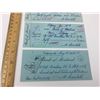 Image 3 : LOT OF 4  BANK OF MONTREAL CHEQUES PAID TO MCCOLL FRONTENAC OIL (1950'S)