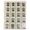 Image 1 : PAGE LOT OF 20-CANADA 50 CENT PIECES (1970)