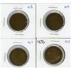 Image 1 : LOT OF 4 ONE CENT COINS (CANADIAN) *1913, 1917, 1918 & 1919* (LARGE)