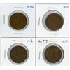 Image 1 : LOT OF 4 ONE CENT COINS (CANADIAN) *1917, 1918, 1919 & 1920* (LARGE)