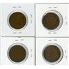 Image 2 : LOT OF 4 ONE CENT COINS (CANADIAN) *1917, 1918, 1919 & 1920* (LARGE)
