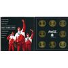 Image 2 : SET OF 8 COMMEMORATIVE COINS (CANADIAN OLYMPIC WINTER GAMES SALT LAKE 2002) *COCA-COLA*