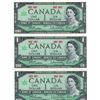 Image 1 : LOT OF 3 DOLLAR NOTES (CANADIAN) *CENTENNIAL* (1867-1967)