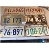 Image 1 : LOT OF 6 ASSORTED LICENCE PLATES (55-64-71-72-73) *SASKATCHEWAN*