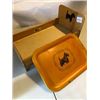 Image 1 : 2 PIECE SCOTTY DOG DOLL BED AND METAL TRAY