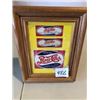 Image 1 : FRAMED PEPSI DOUBLE DOT BOTTLE NECK LABELS