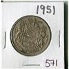 Image 1 : 50 CENT COIN (CANADA) *1951* (SILVER)