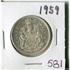 Image 1 : 50 CENT COIN (CANADA) *1959* (SILVER)
